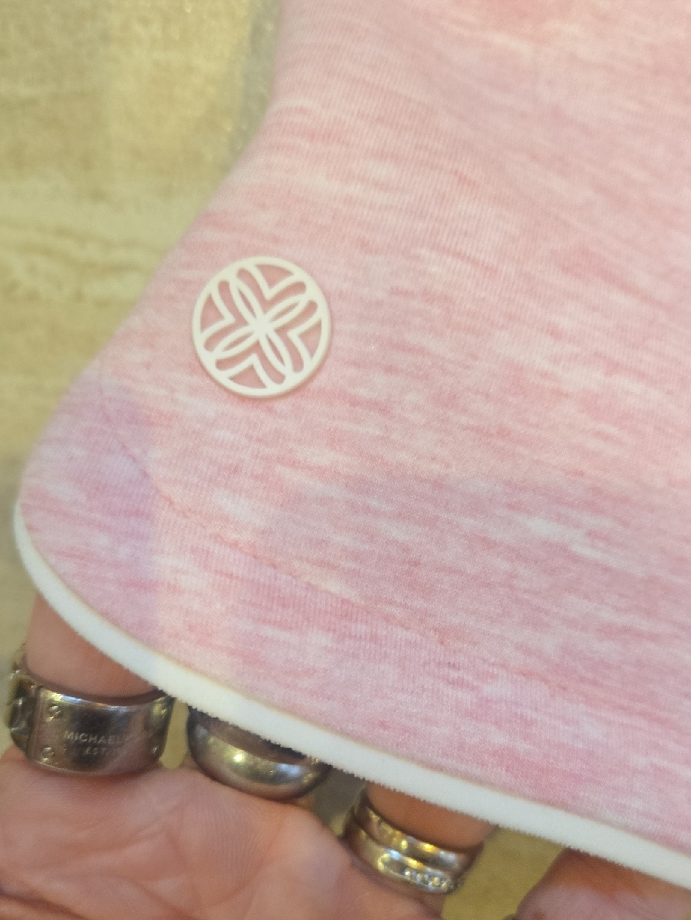 New Lilly Pulitzer Heathered Pink Conch Shell High Rise Galvin UPF 50+ Shorts - Picture 6 of 13